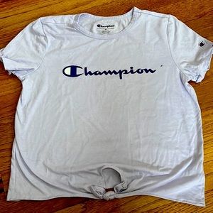 Kids medium Champion athletic shirt. It is in good condition.